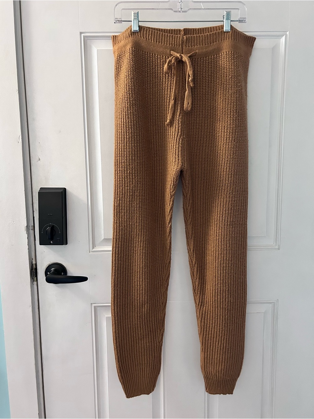 Fashion Nova Kids Ribbed Knit Jogger Pants - Camel Brown
